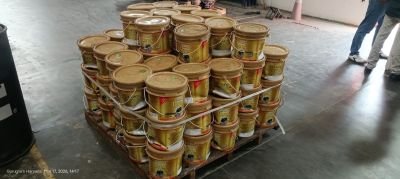 Partially Damaged Stock of Engine Oil